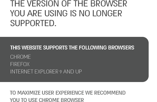 IE8 NOT SUPPORTED